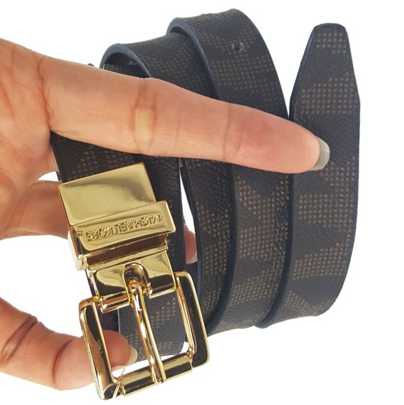 ⬇️ $35 Michael Kors Double Sided Belt MK Logo - Picture 3 of 8